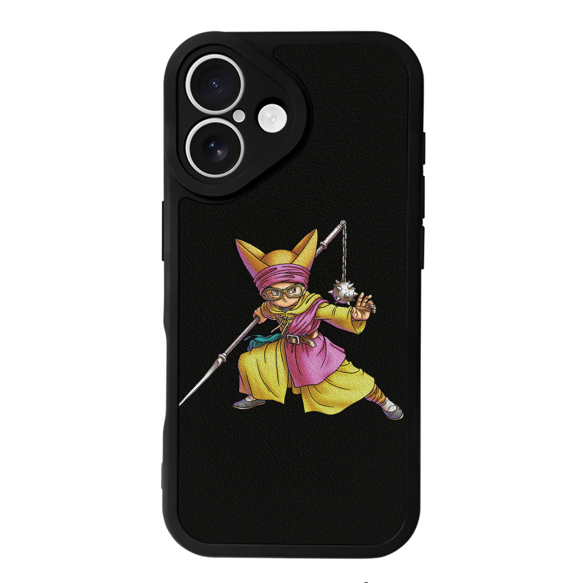 （画像用） ドラゴンクエスト Doragon Kuesuto Dragon Quest 【iPhone 16シリーズ対応】シリコンスマホケース（レザー調） 材質：シリコン